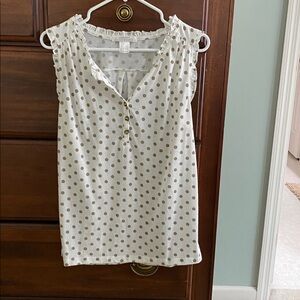 Lascana Polka Dot Sleeveless Blouse
